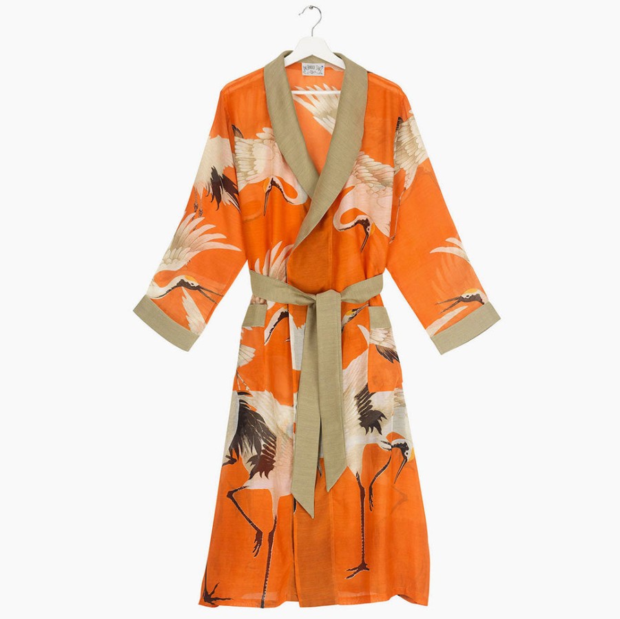 Clearance ONE HUNDRED STARS Orange Stork Lightweight Dressing Gown