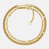 Best ESTELLA BARTLETT Gold Plated Layered Chain Bracelet