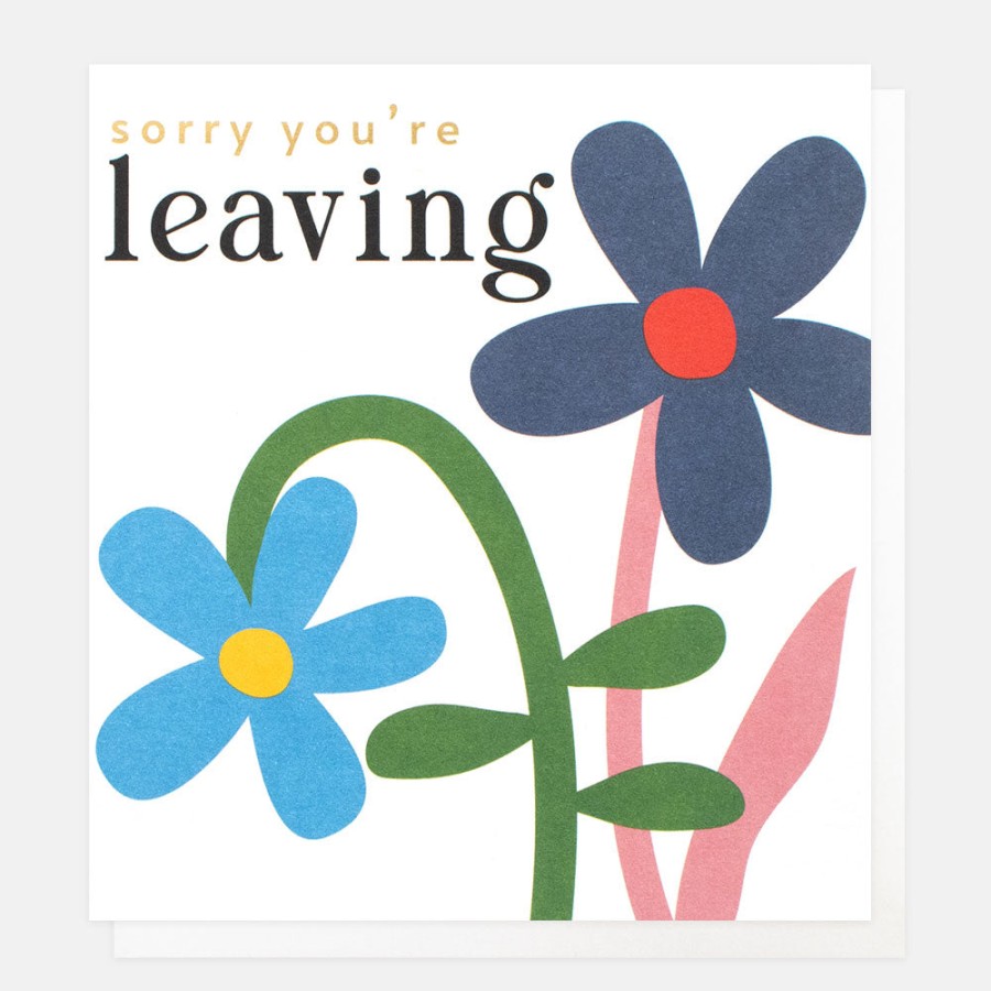 New CAROLINE GARDNER Blue Daisy Sorry You Are Leaving Card