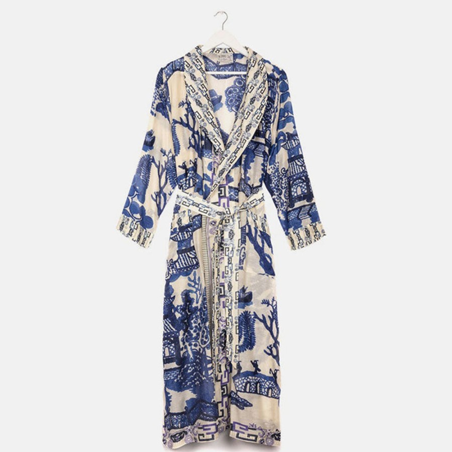 Clearance ONE HUNDRED STARS Blue Giant Willow Lightweight Dressing Gown