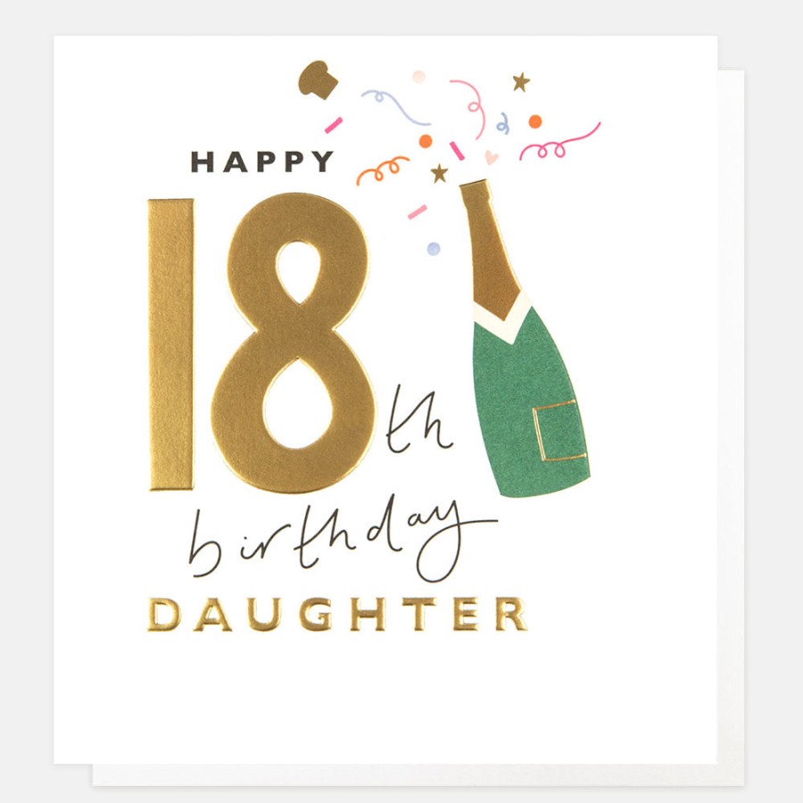 New CAROLINE GARDNER Champagne Bottle 18Th Birthday Card For Daughter