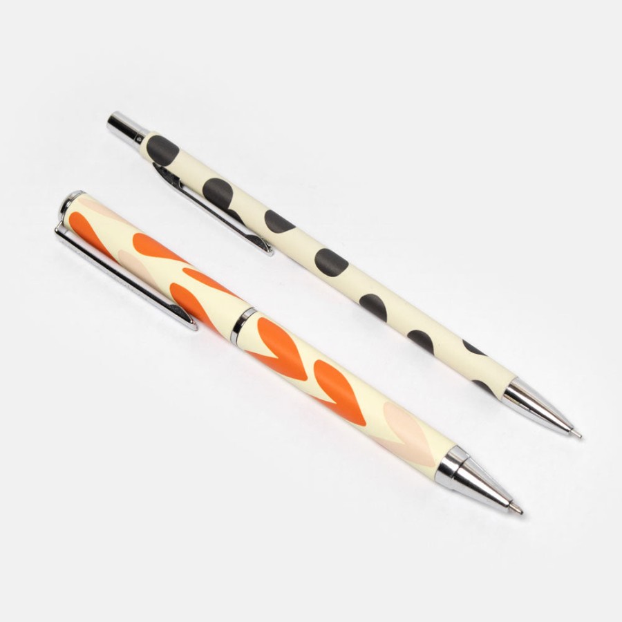 Hot CAROLINE GARDNER Hearts/Spot Boxed Pen And Pencil Set Of 2