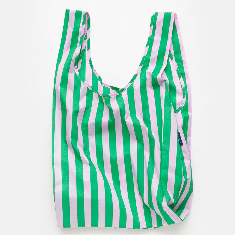 Clearance BAGGU Green Stripe Shopper Bag