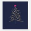 Best Caroline Gardner Navy/Gold Tree Personalised Christmas Cards