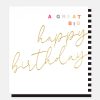 Online CAROLINE GARDNER Gold Calligraphy Great Big Happy Birthday Card