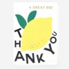 Online Caroline Gardner Lemon Thank You Card