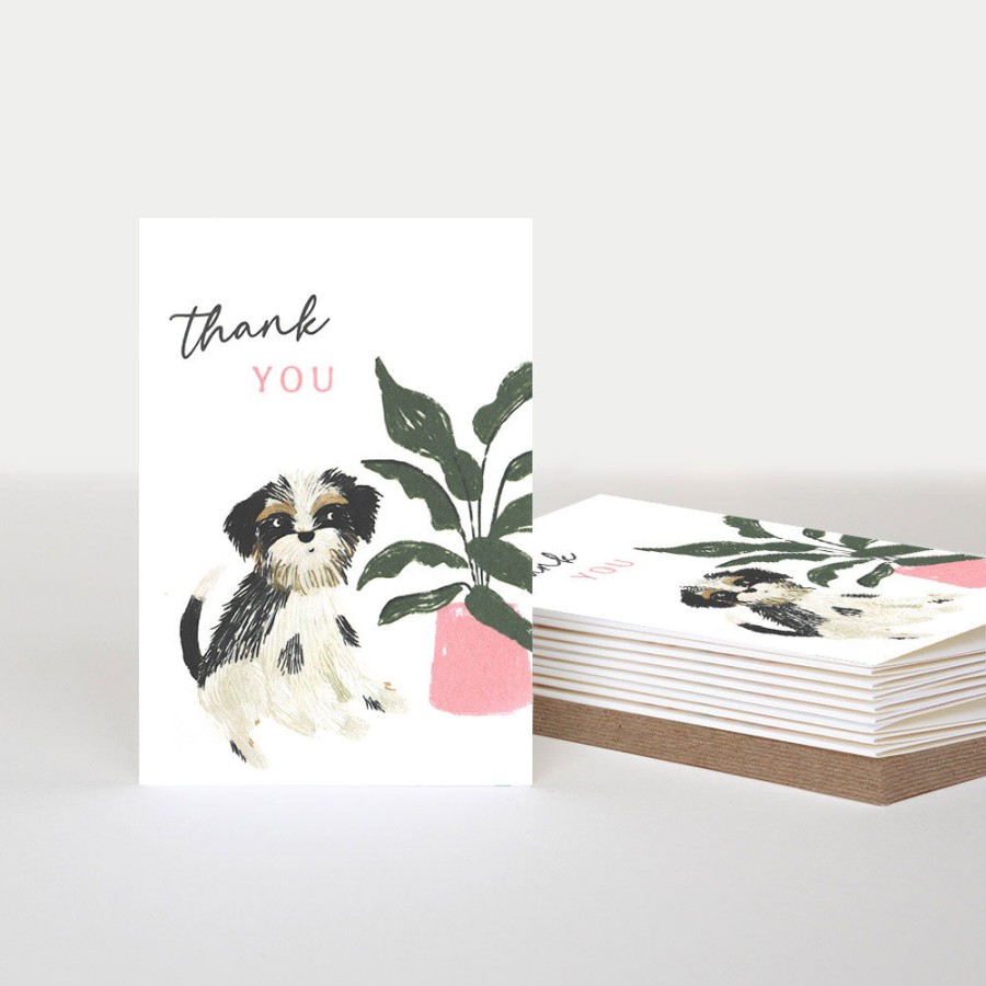 Wholesale CAROLINE GARDNER Cute Dog Thank You Notecards Pack Of 10