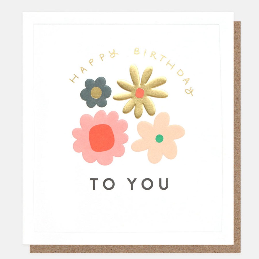 Clearance Caroline Gardner Flowers For You Birthday Card