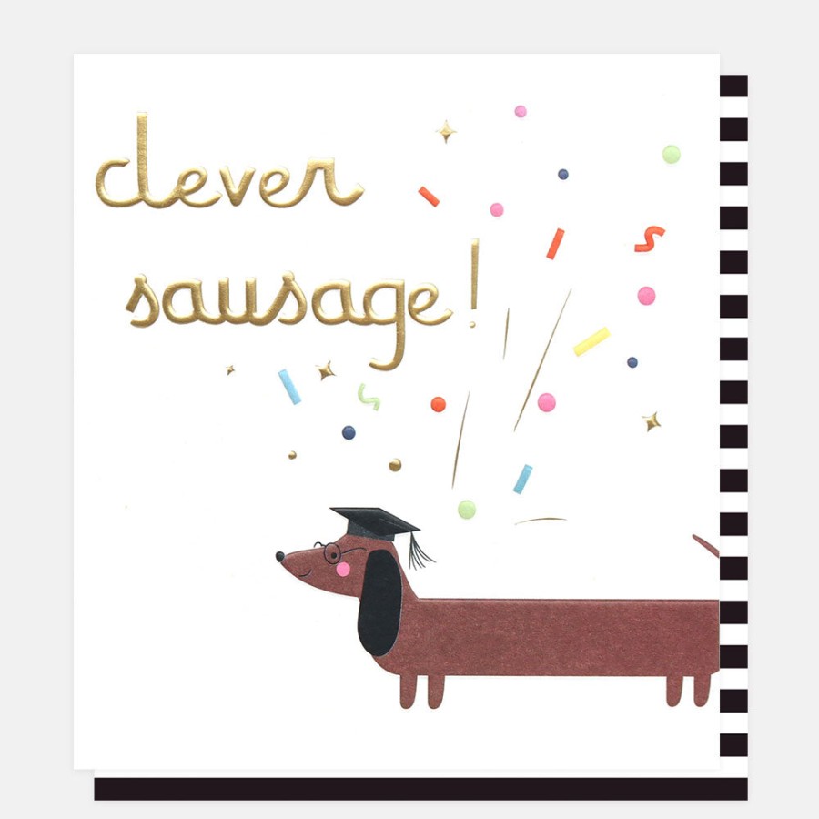 Clearance Caroline Gardner Clever Sausage Congratulations Graduation Card