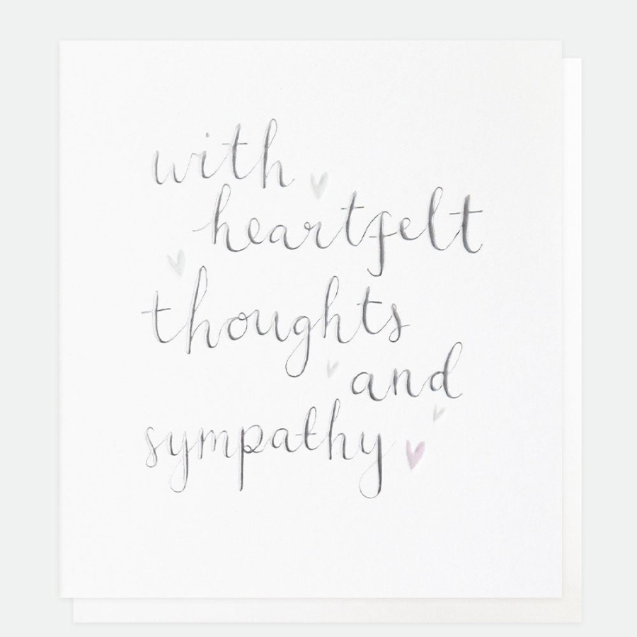 Clearance Caroline Gardner Heartfelt Thoughts Sympathy Card