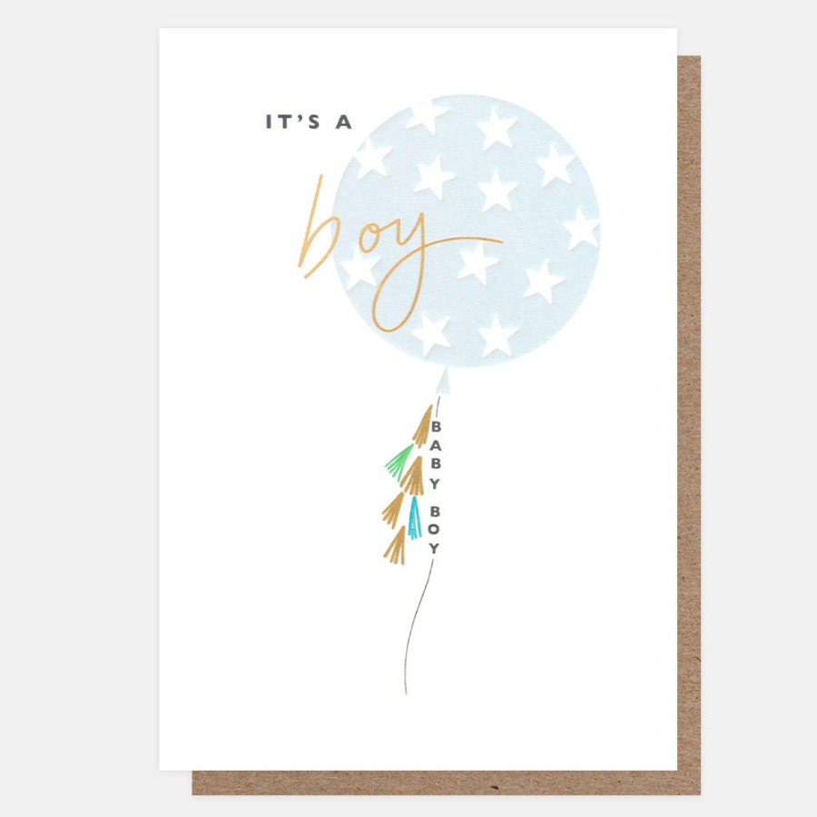 Hot Caroline Gardner Giant Balloon New Baby Boy Card