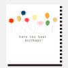 Clearance CAROLINE GARDNER Pom Pom Balloons Birthday Card