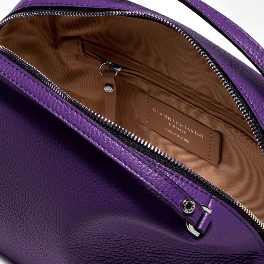 Clearance GIANNI Purple Leather Small Alifa Bag