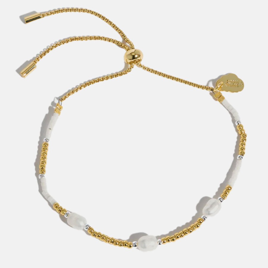 Best ESTELLA BARTLETT Pearl/Gold Plated Amelia Bracelet