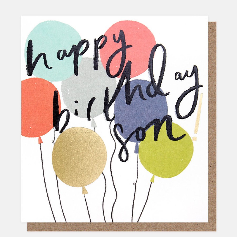 Clearance Caroline Gardner Balloon Birthday Card For Son