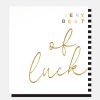 Clearance CAROLINE GARDNER Gold Calligraphy Very Best Of Luck Card