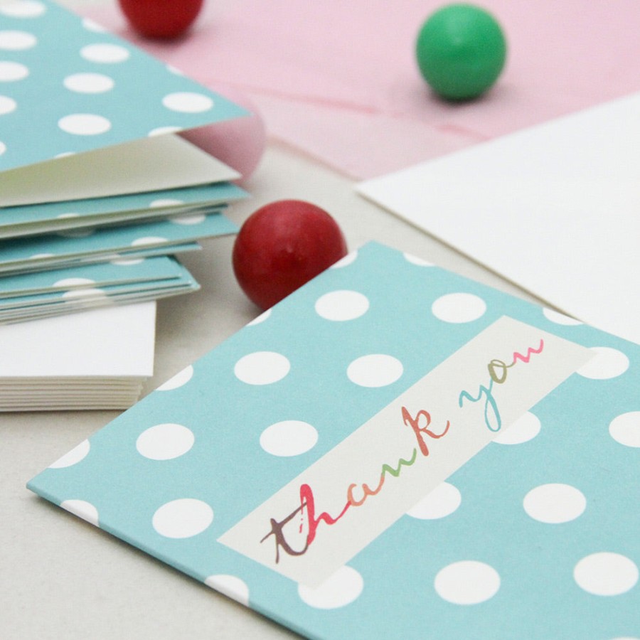 Best Caroline Gardner Dotty Thank You Notecards Pack Of 10