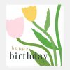 Clearance Caroline Gardner Happy Tulips Birthday Card