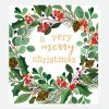 Hot Caroline Gardner Wreath Personalised Christmas Cards