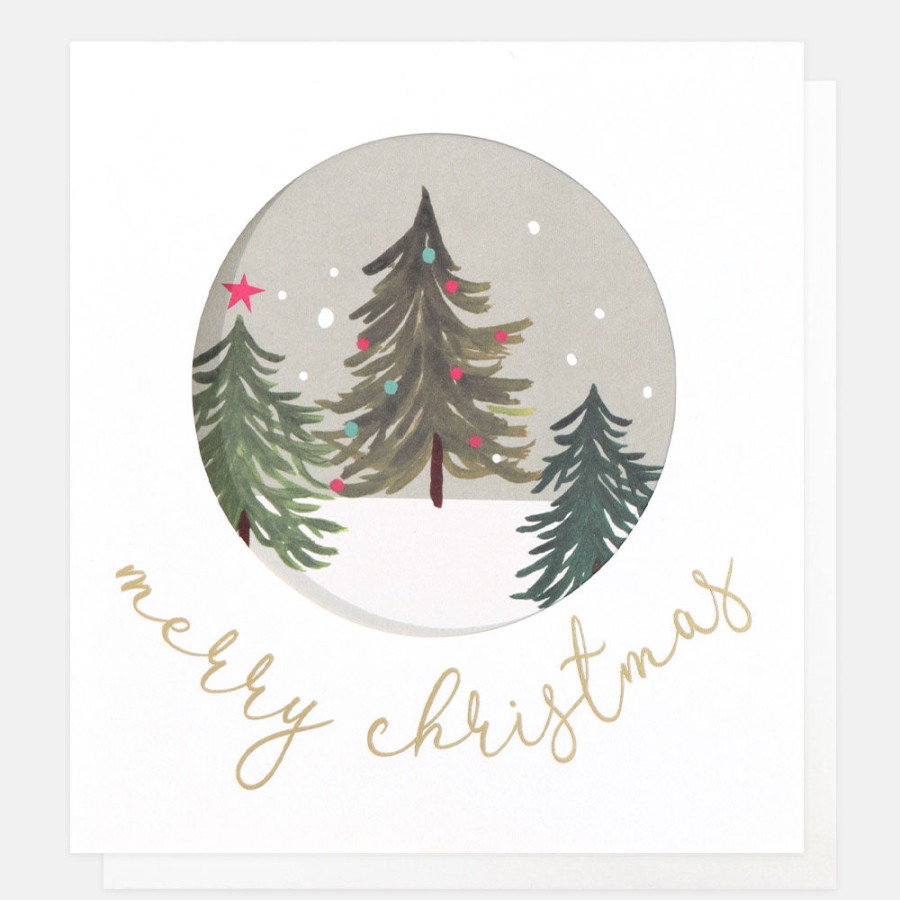 Wholesale CAROLINE GARDNER Cut Out Trees Christmas Card