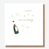 New Caroline Gardner Champagne Golden Anniversary Card