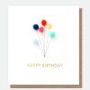 Hot Caroline Gardner Mini Poms Balloons Birthday Card