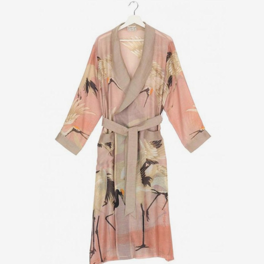 Best ONE HUNDRED STARS Plaster Pink Stork Dressing Gown