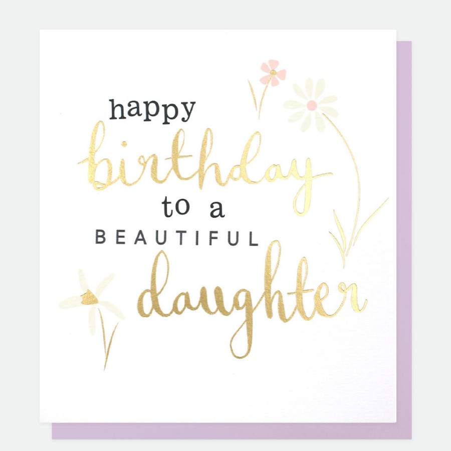 Wholesale Caroline Gardner Beautiful Flowers Birthday Card For Daughter