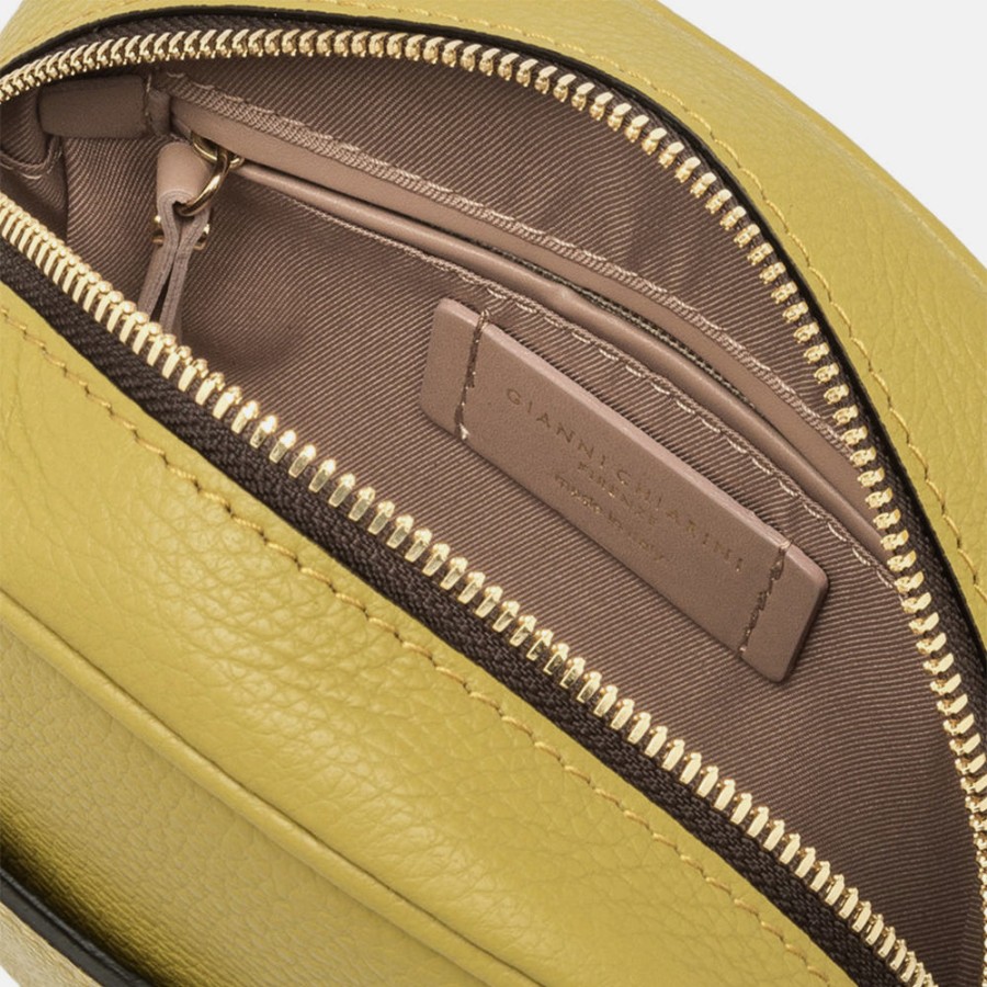 Wholesale GIANNI Yellow Leather Nina Camera Bag