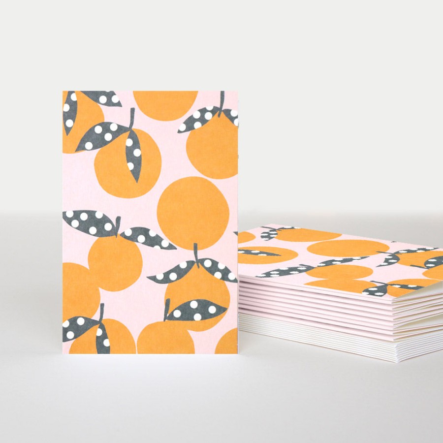 Hot Caroline Gardner Spotty Oranges Blank Notecards Pack Of 10