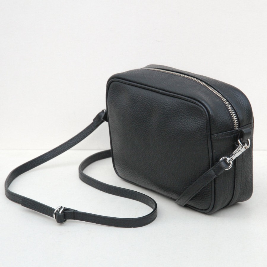 New Caroline Gardner Black Leather Camera Bag