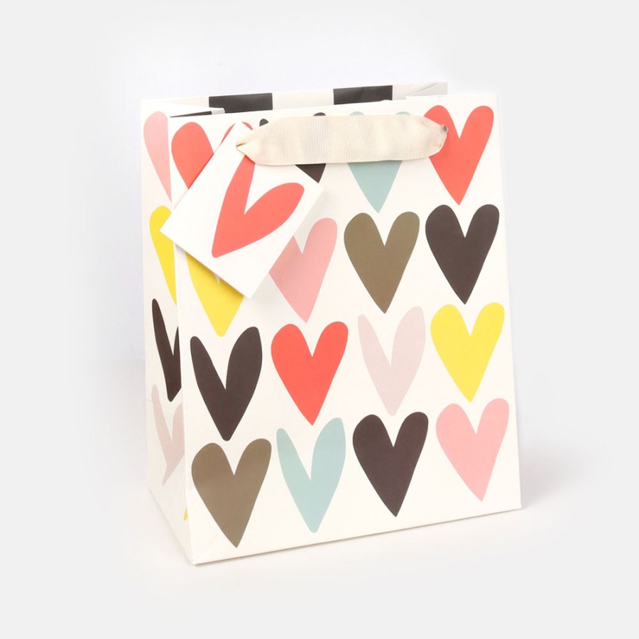 Best Caroline Gardner Jumbled Hearts Medium Gift Bag