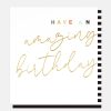 Online CAROLINE GARDNER Gold Calligraphy Amazing Birthday Card