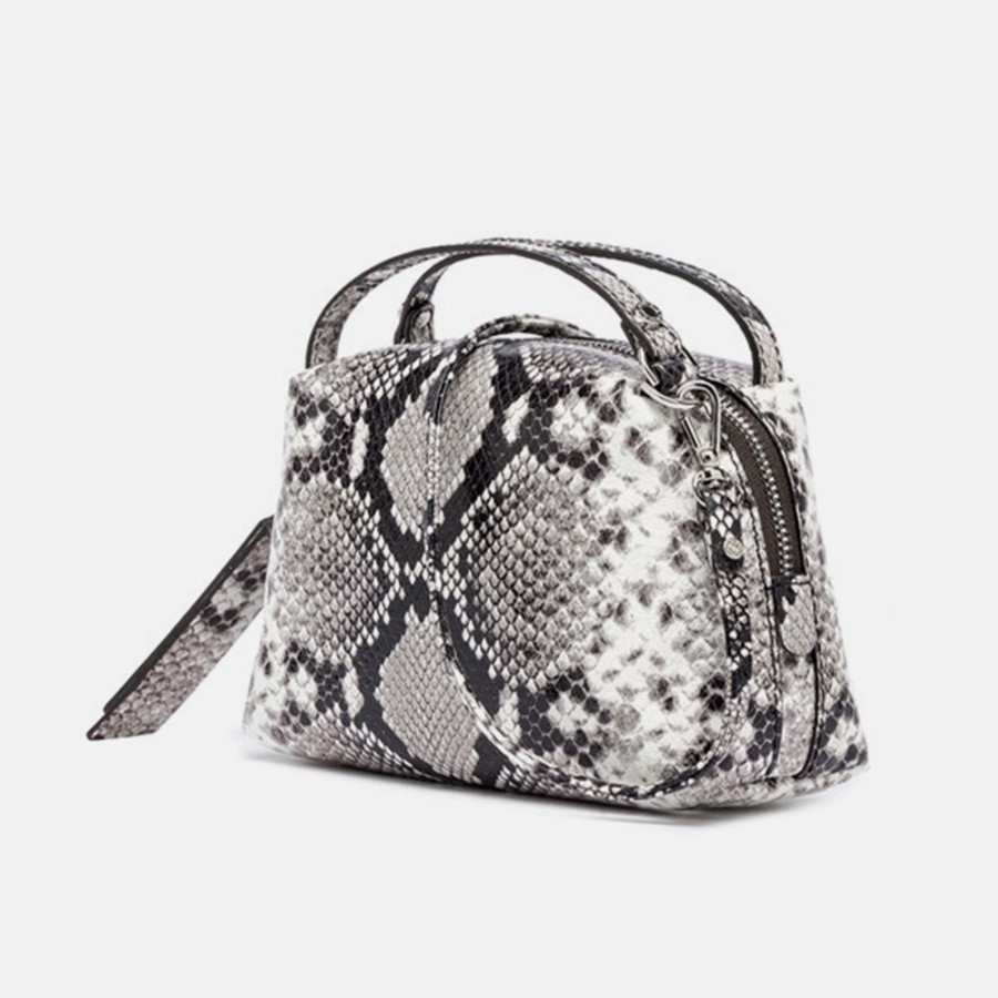 Clearance GIANNI Snake Leather Small Alifa Bag