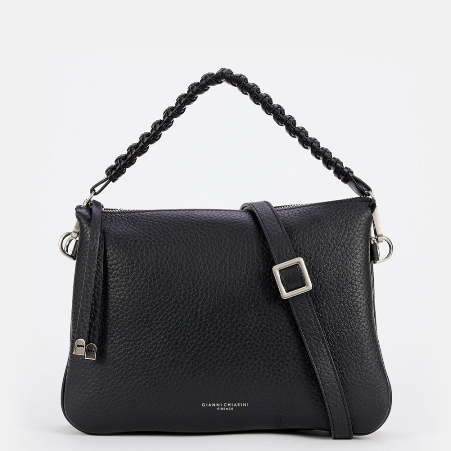 Hot GIANNI Black Leather Large Mia Bag