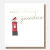 Clearance CAROLINE GARDNER Merry Christmas Grandma Robin On Post Box Card