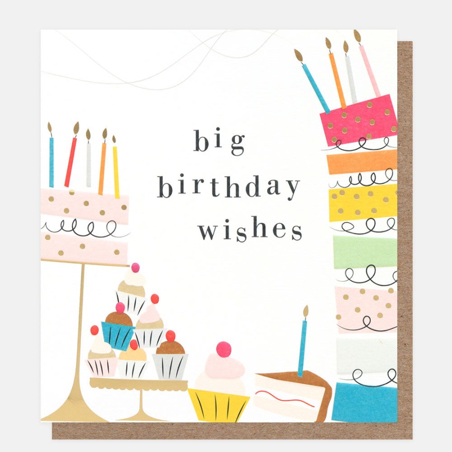 Best Caroline Gardner Big Birthday Wishes Cakes Birthday Card