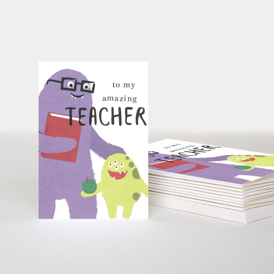 Best CAROLINE GARDNER Little Monster Teacher Thank You Card Pack Of 10