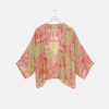 New ONE HUNDRED STARS Olive Ancient Columns Short Kimono