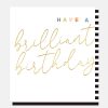 Wholesale CAROLINE GARDNER Gold Calligraphy Brilliant Birthday Card