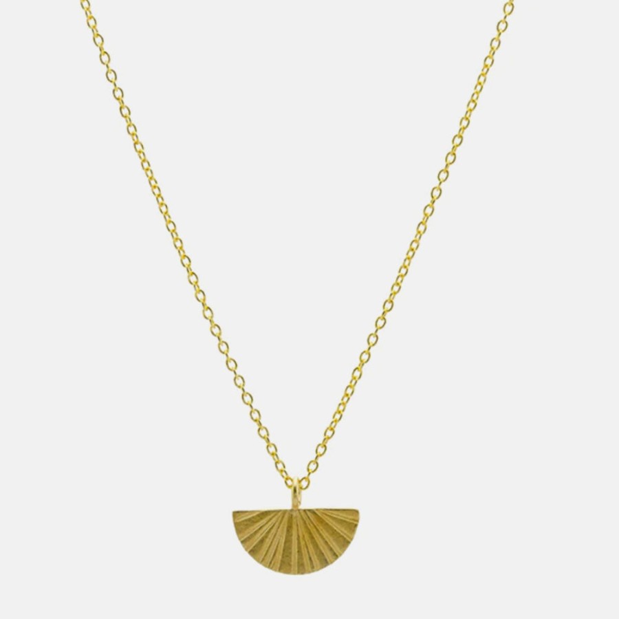 Wholesale ONE u0026 EIGHT Gold Plated Sterling Silver Fan Necklace