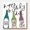 Clearance Caroline Gardner Beer Birthday Card For Dad