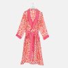 New ONE HUNDRED STARS Pink Ikat Dressing Gown