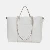 Clearance GIANNI White Leather Superlight Tote Bag