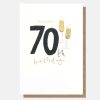 Hot CAROLINE GARDNER Champagne 70Th Birthday Card