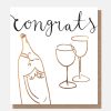 Best CAROLINE GARDNER Champagne & Glasses Congratulations Card