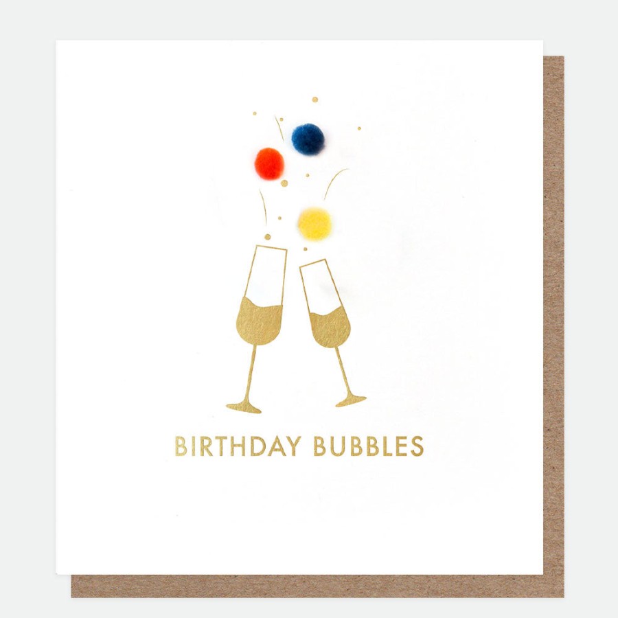 New Caroline Gardner Mini Poms Bubbles Birthday Card