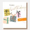 Online CAROLINE GARDNER Patterned Presents Happy Birthday Card