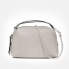 Clearance GIANNI Pale Grey Leather Large Alifa Bag