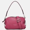 Clearance GIANNI Bright Pink Leather Becka Crossbody Bag